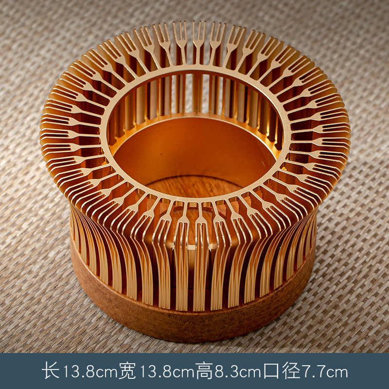 Al por mayor estufa de té caliente Luz de lujo té caliente Fabricante preservación del calor asado fruta flor té incienso quemador vino calentador mesa de té