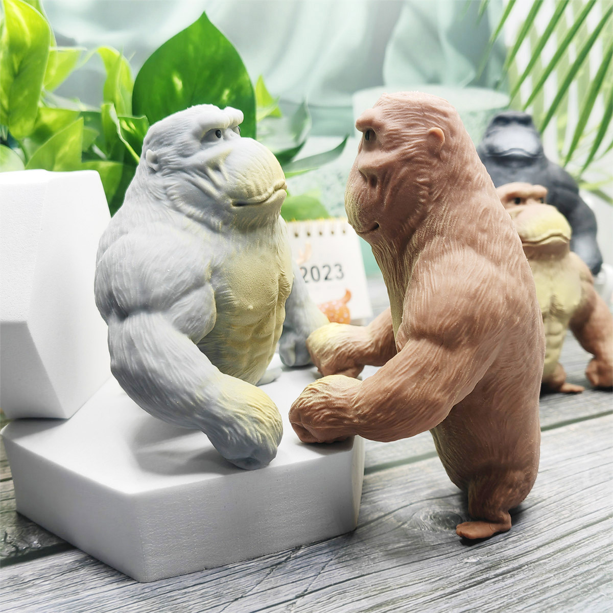 Mr. Wang's Gorilla Stress-Relief Toy, Internet Celebrity Hot-Selling Gorilla Stress-Relief Funny Gift, Factory Wholesale