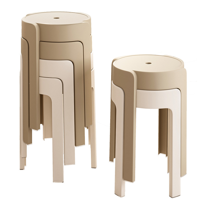 Taburete de plástico apilable hogar engrosado taburete moderno simple Internet celebridad comedor Mesa Banco molino taburete silla simple