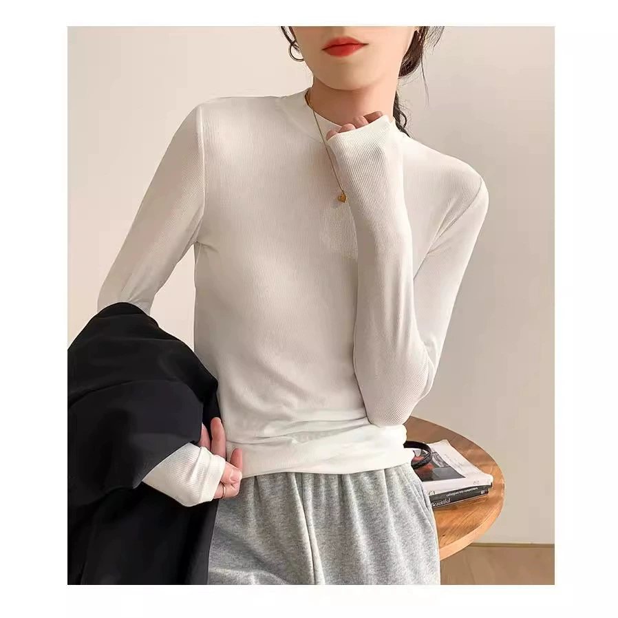 Маленький воротник владелец с однотонным хлопковым полувысоким воротником в той же модели