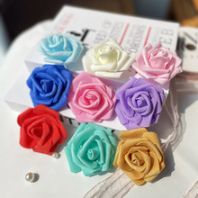 仿真花家具客厅摆件婚庆装饰花胸花PE泡沫花假花仿真玫瑰花批发