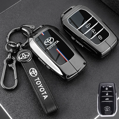 Static Rod/Key Bag — Chr Hilux Fortuner Cooluze - type-b-round-mark-leather-buckle-gun-color