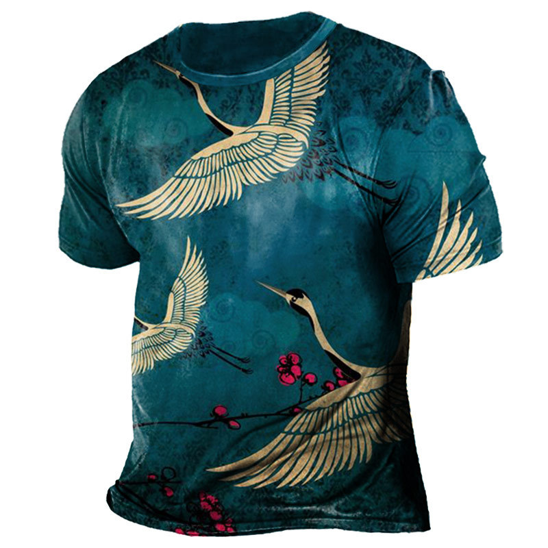 Origen Fabricante Street Trend Camisetas transfronterizas Hombres y mujeres Parejas Verano Casual Estilo deportivo suelto Impresión 3D Manga corta