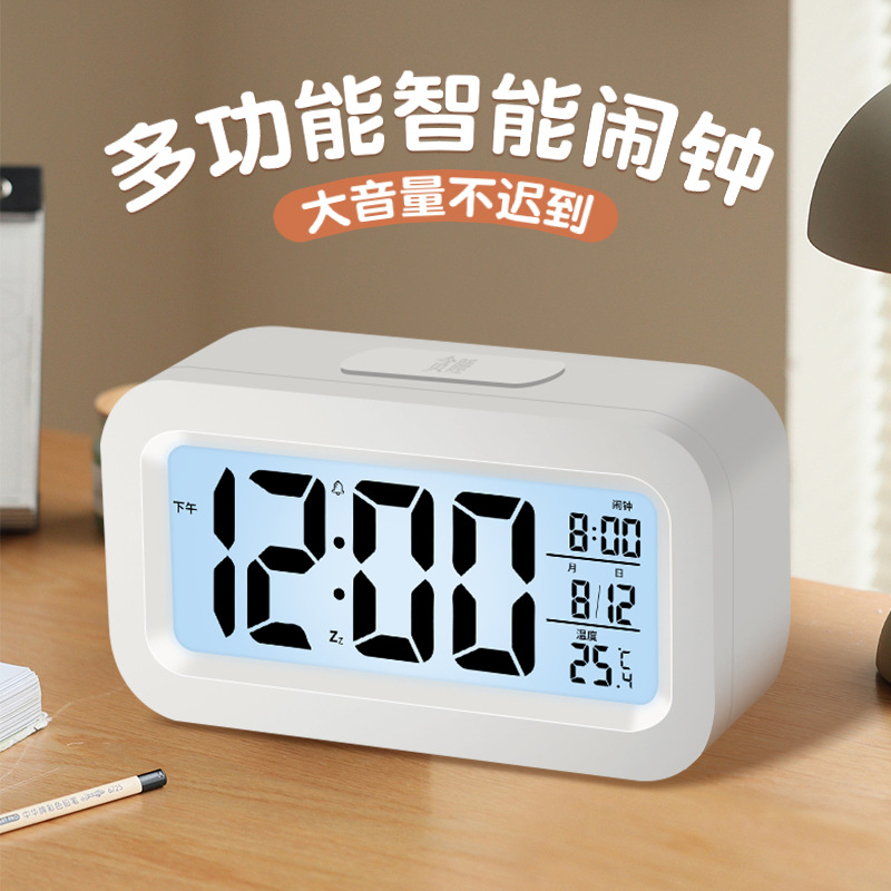 新款背光迷你电子小闹钟学生专用闹钟儿童时钟书桌起床小时钟批发