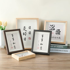 Picture Frame Wall Mount Wooden Frame Custom Size A4 Sketch A3 Puzzle 8-inch Photo Frame Factory Wholesale