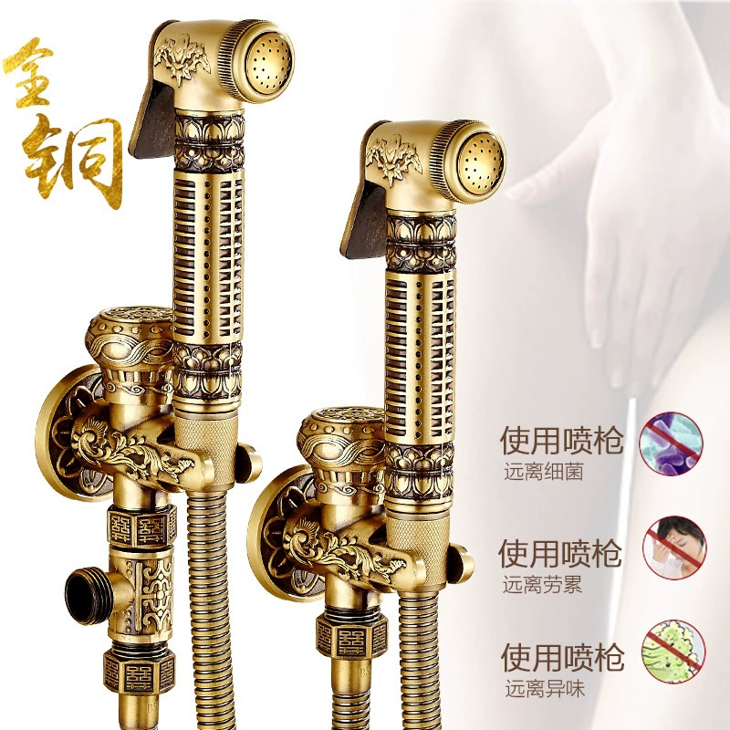 Антикварный открытый творческий цельномедный смеситель для стиральной машины антифриз-трещина открытый ретро-двор Многофункциональный бассейн со шваброй