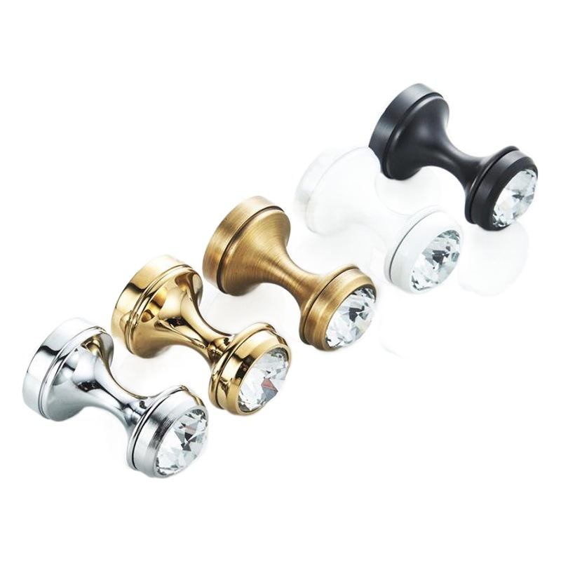 Nuevo mini gancho con cabeza de cristal colgante gancho baño pared colgante toalla colgando Bola de jabón pequeño abrigo gancho al por mayor