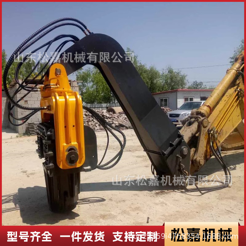 máquina de pilotes fotovoltaicos de excavación mejorada máquina de pilotes de chapa de acero máquina de pilotes de cemento excavadora de vibración de alta frecuencia máquina de pilotes hidráulicos máquina de pilotes