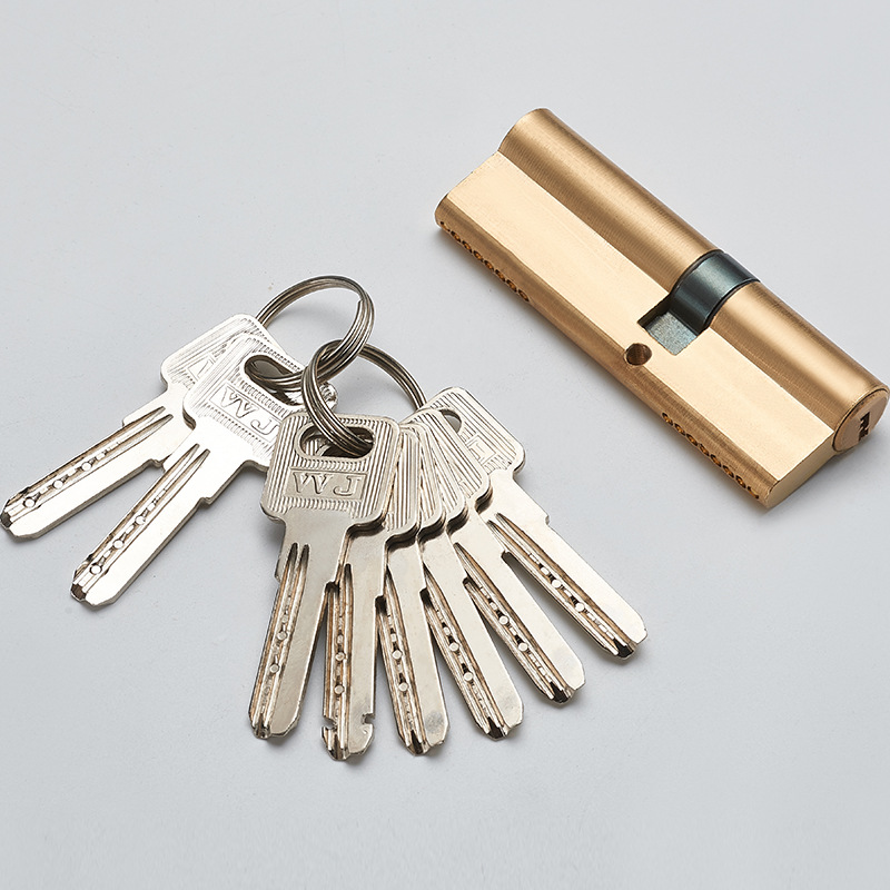 Cerradura de puerta antirrobo clase de cilindro un hogar universal cerradura de puerta de hierro cerradura de la puerta cerradura de cilindro llave de núcleo
