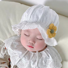 婴儿帽子春秋薄款女宝宝可爱婴幼儿公主遮阳新生儿宫延帽胎帽