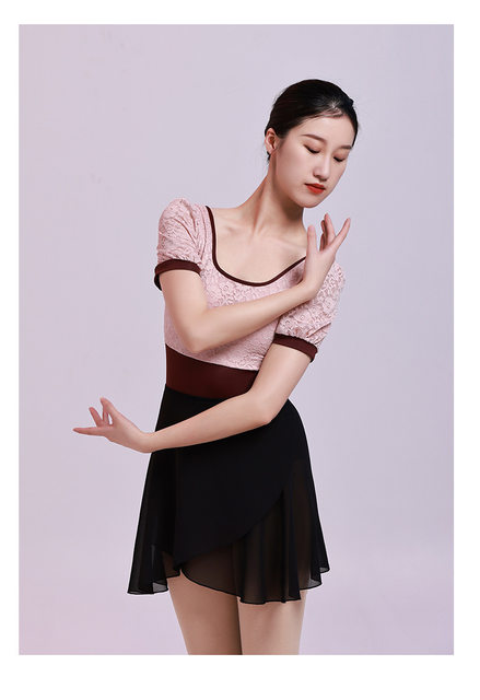 Gonnellino Danza Classica In Chiffon | Gonna Avvolgente Regolabile Per Balletto E Ginnastica - Foto 5