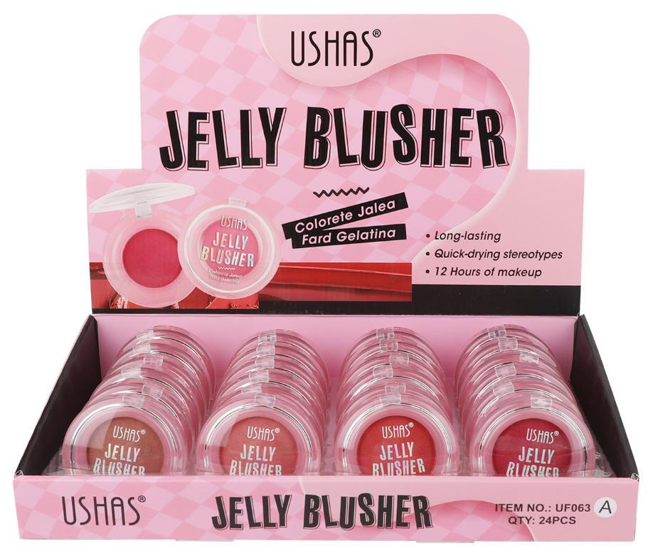 (Caja de presentación) USHAS venta caliente transfronteriza rubor impermeable y duradero rubor de terciopelo 24 piezas en una caja