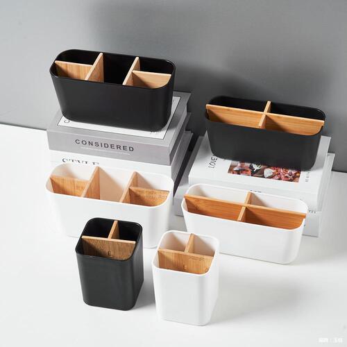 Pen container, stationery organizing rack, household desktop storage box, makeup brush storage box, bathroom toothbrush cup, toothbrush holder, storage