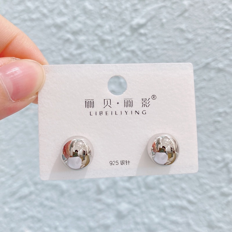 Liyin/Libeliying s925 シルバー針メタル光沢のあるイヤリングライト高級高品質デイリー絶妙な多用途イヤリング|undefined