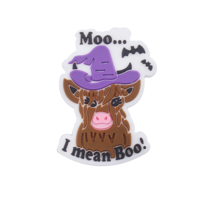 Amazon nuevos productos para bebés animales de dibujos animados vaca mágica cuentas de silicona collar de bricolaje pulsera accesorios