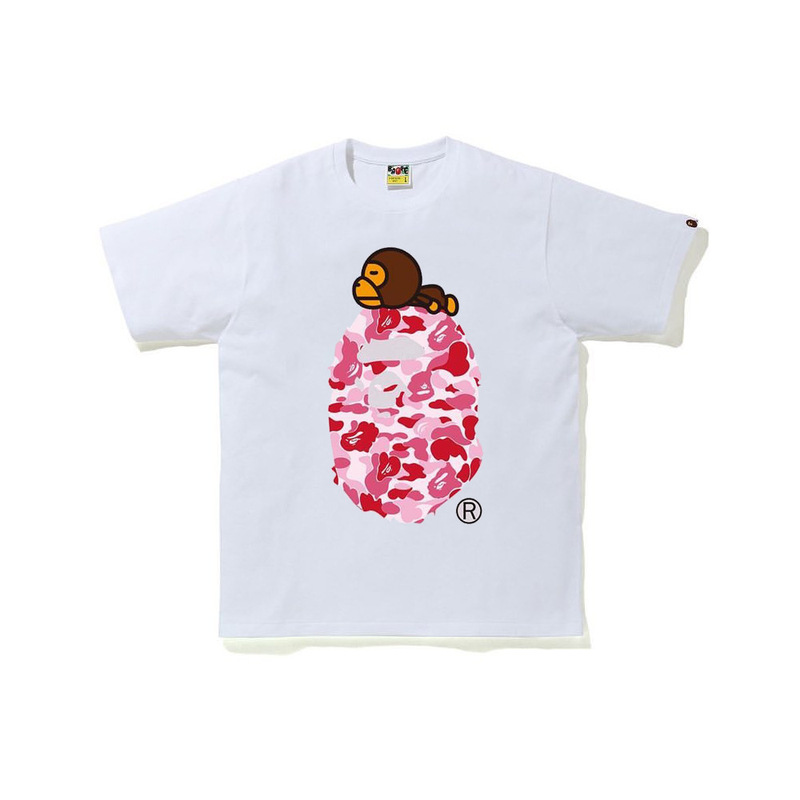 Long-Term Cross-Border Wholesale Supply of Export Trendy Brand 260g Heavyweight Bape Ape Head Shark Short-Sleeved Shark Monkey Long-Term Cross-Border Wholesale Supply of Export Trendy Brand 260g Heavyweight Bape Ape Head Shark Short-Sleeved Shark Monkey