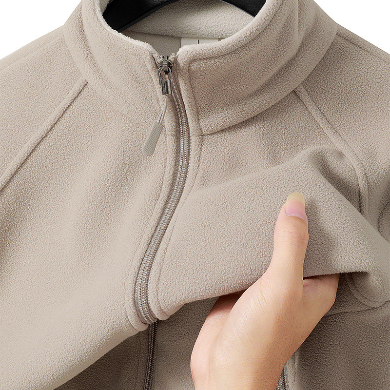 Fleece-Lined Thickened Men's Polar Fleece Jacket for Spring, Autumn, and Winter, Windproof Softshell Jacket with Fleece Lining, New Large Size Jacket Fleece-Lined Thickened Men's Polar Fleece Jacket for Spring, Autumn, and Winter, Windproof Softshell Jacket with Fleece Lining, New Large Size Jacket