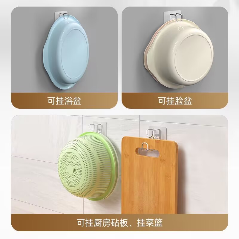 Stainless steel washbasin hook bathroom without punching washbasin…