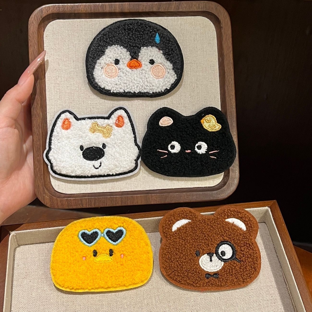 Cute and Adorable Animal-Themed Bangs Stickers, Soft and Cute Cartoon, Fun and Playful Magic Stickers for Tidying Up Loose Hair, Hair Accessory