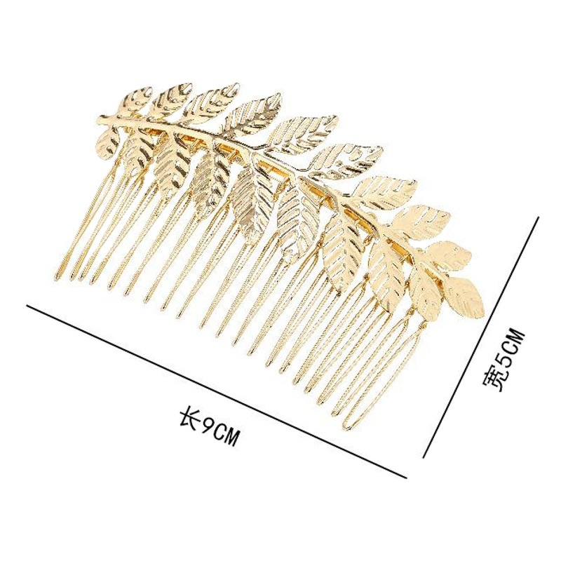 Moda coreana nueva hoja de metal peine del pelo de las mujeres Flequillos updo clip de pelo clip superior accesorios para el cabello al por mayor