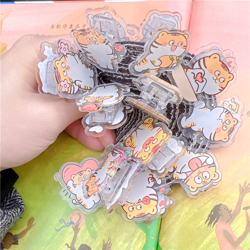 厂家直销ins透明PP夹双面带胶DIY书夹便签夹文件夹试卷学生收纳夹-阿里巴巴