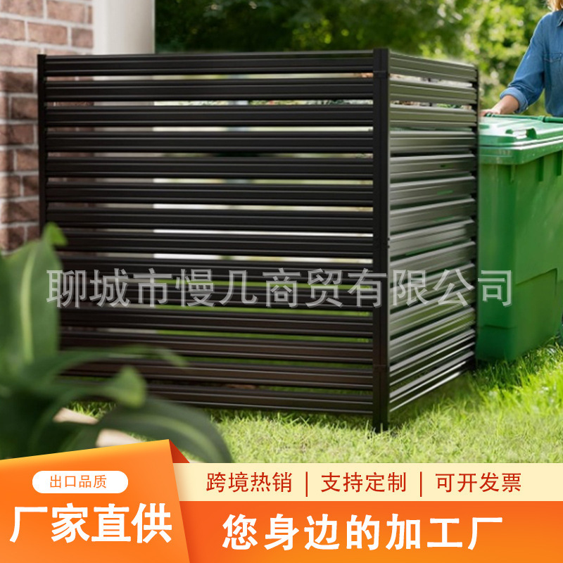 Double-Sided Metal Privacy Fence Outdoor Air Conditioner Cover Decoration Backyard Garden Hidden Trash Can Fence Panel Double-Sided Metal Privacy Fence Outdoor Air Conditioner Cover Decoration Backyard Garden Hidden Trash Can Fence Panel