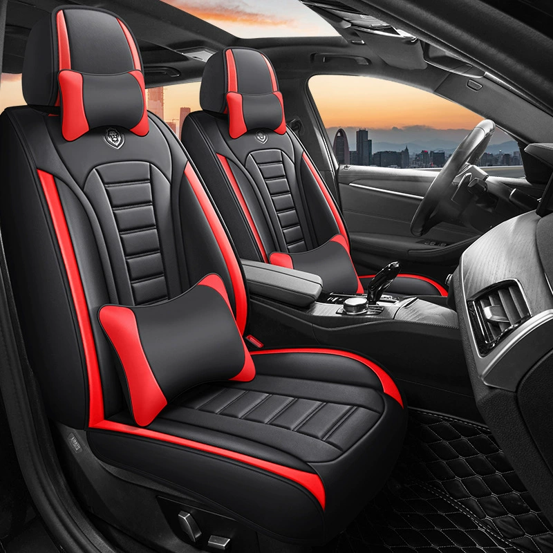 Популярная трансграничная подушка для автомобильного сиденья из натуральной кожи, четырехсезонная подушка, универсальная модель автомобиля, автомобильные принадлежности, подушка для сиденья, чехол для сиденья, оптовая внешняя торговля