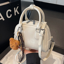 2025春夏新款跨境手提休闲时尚枕头包包女包休闲油皮斜挎包单肩包