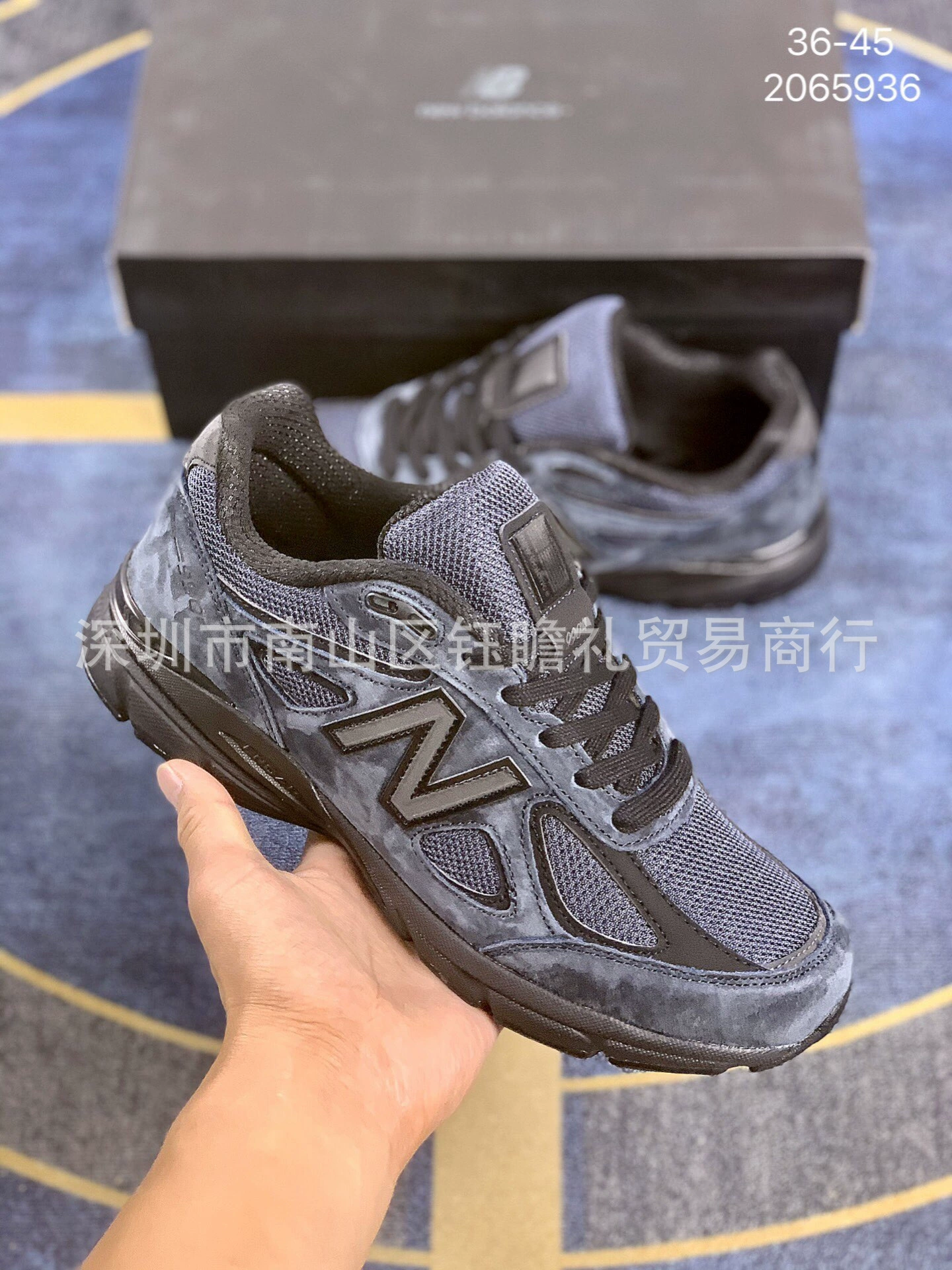 Кроссовки (New Balance) повседневные из сетки и замши, легкие, размеры 36–45