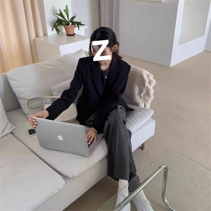 黑色短款西装外套女小个子2025春秋新款女上衣质感正装小西服|undefined