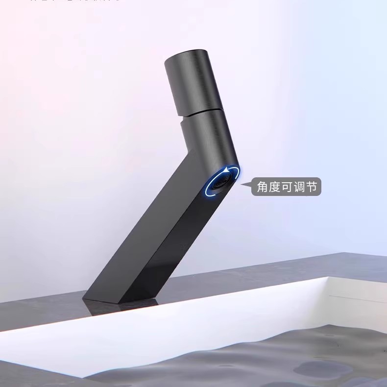 All-Copper Simple White Gun Gray Faucet Cross-Border Hot and Cold Water Washbasin Bathroom Sink Faucet