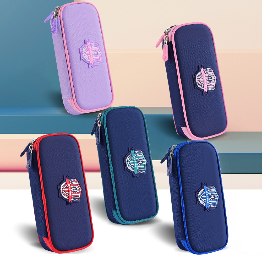 Caja de papelería de estudiante de escuela primaria caja de lápiz de estudiante con placa caja de papelería de niño caja de lápiz de niña Gao Yan