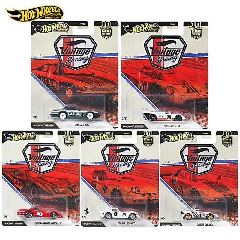 Cross-Border Hot Wheels Car Culture Fpy86Vr Retro Racing Car Ferrari Porsche 917K Lancia Alloy