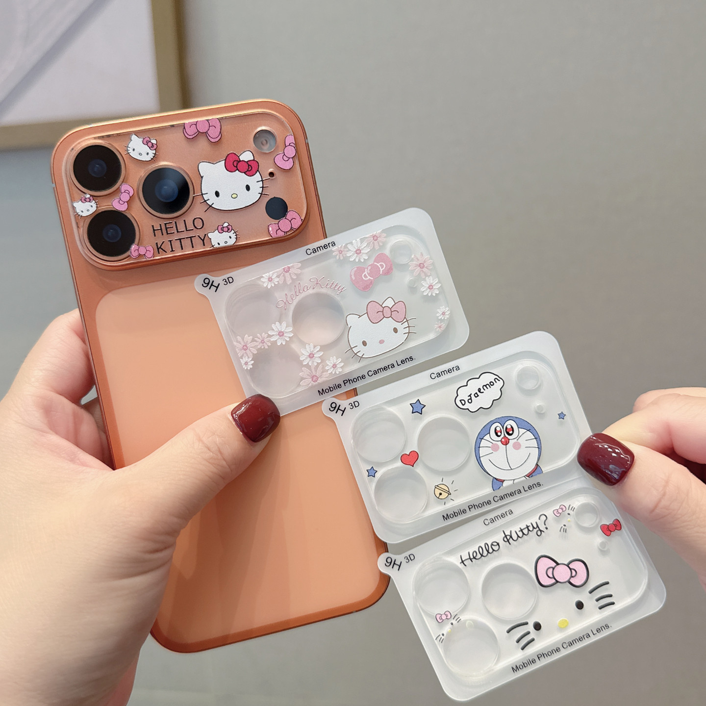 All-In-One All-Inclusive Lens Film Suitable for Apple 17 Cute iPhone 17 Promax Cartoon 16 Anti-Fall 15 Transparent 14