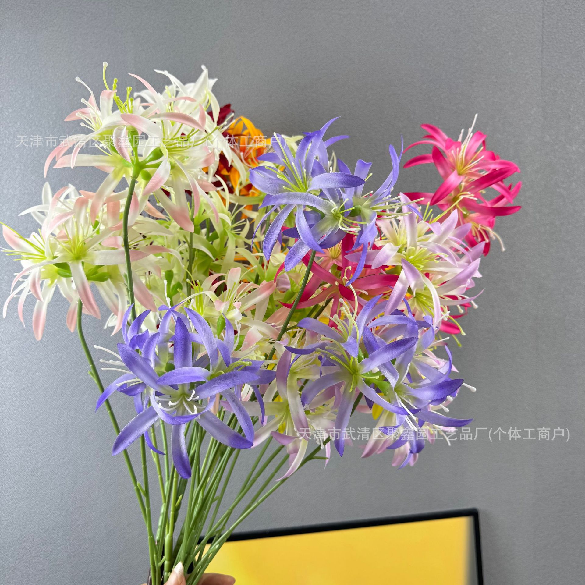 北欧仿真花曼珠沙华彼岸花古风摄影文艺写真道具婚礼布置莫奈花园