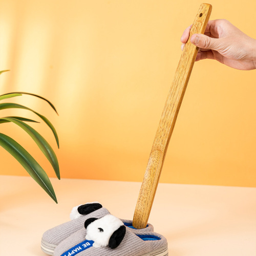 Wooden Shoe Horn Long Handle Household Shoe Prop Shoe Expander Pregnant Women's Shoe Horn Long Shoe Horn No Bending Over Shoe Puller