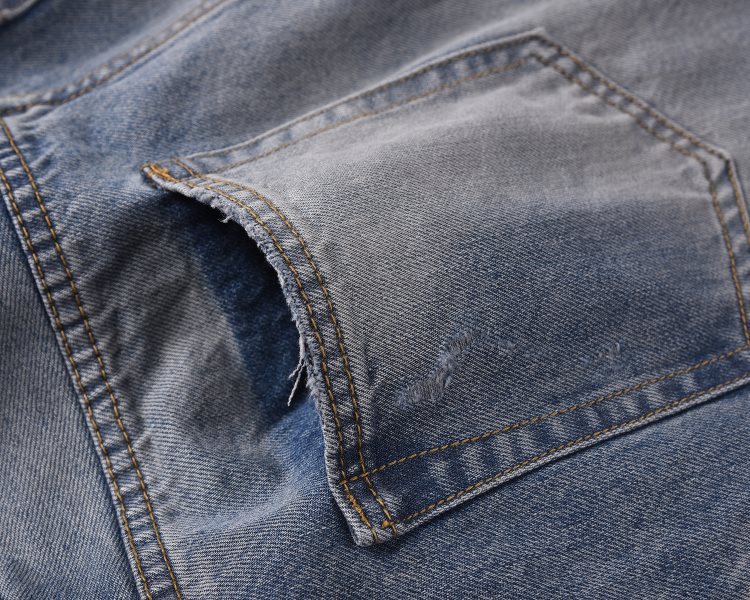 Men's Slim Fit Distressed Skinny Jeans With Ripped Patch Details_voghion.com