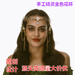 異域風情古代ギリシャ女神コスプレ眉間ペンダント精霊手作り耳掛け飾りセット卸売り頭飾り