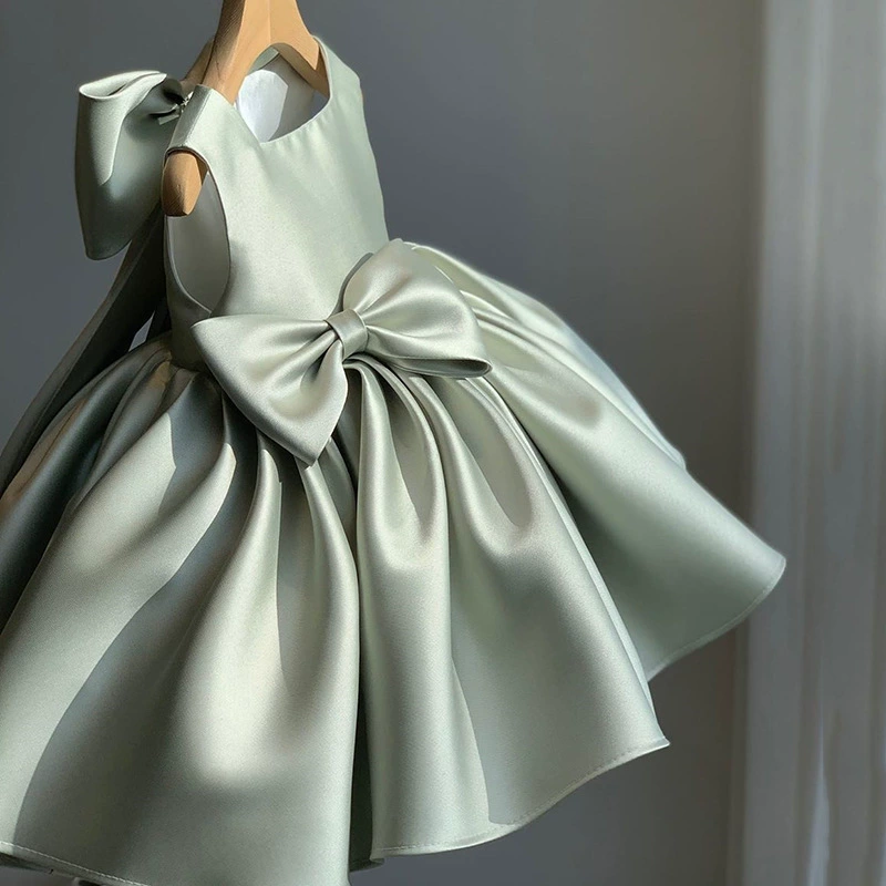 princess tutu dress for girls, piano performance costume, bow detail, heights 80–160 cm