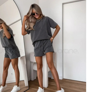 AliExpress European and American Solid Color Casual Sweat suit