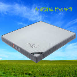 竹炭纤维床垫偏硬护脊非棕垫1.5m1.2米1.8米家用榻榻米双人透气