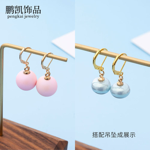 DIY handmade accessories earrings, ear hooks, D-shaped jewelry, copper French ear hooks, elastic hooks, earring hooks, semi-finished ear buckles