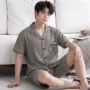 男款透气短袖新款家居服