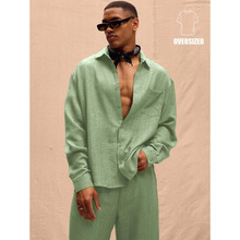 E 66944 Men's linen beach suit ��ʿ����ɳ̲��װ�羳��ó