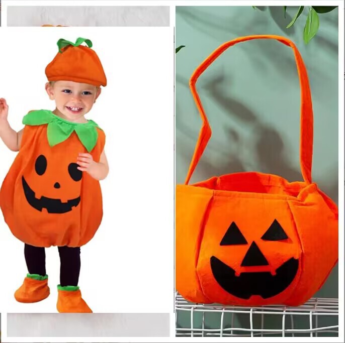 子供のハロウィンカボチャコスチュームベビーコスプレスタイリング衣装かわいいカボチャベビーコスチューム外国貿易|undefined