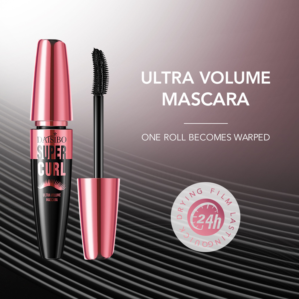 DAISIBO máscara transfronteriza color maquillaje super volumen denso duradero impermeable a prueba de sudor delgado 24H estereoscópico
