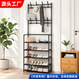 外贸专供简易鞋架家用宿舍门厅落地衣架鞋架现代简约鞋衣帽架批发