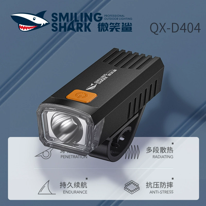 Smile Shark Портативный легкий монтаж подсвеченных велосипедных огней для езды на открытом воздухе