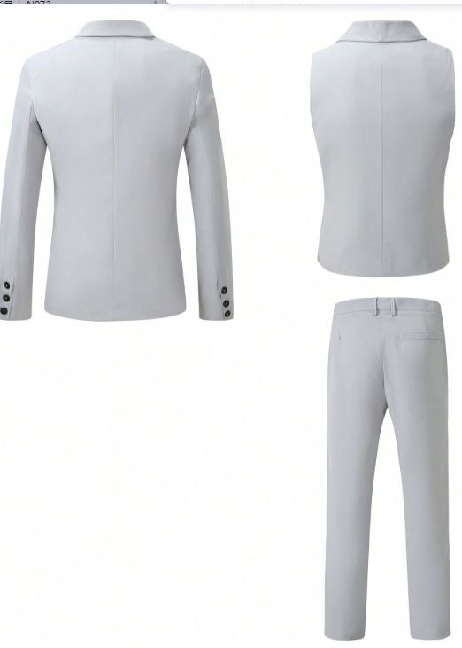 Men's Three-piece Suit For Wedding Dinner And Business Events_voghion.com