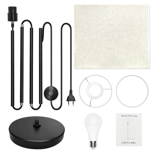 Floor Lamp LED Pleated Nordic Minimalist Luxury Standing RGBCCT Bluetooth Remote Living Room Bedroom Atmosphere Lamp